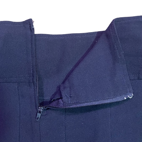 SUZY SHIER BLACK BOX PLEATED BUCKLE WAIST SKIRT SIZE 9/10 - Picture 6 of 9